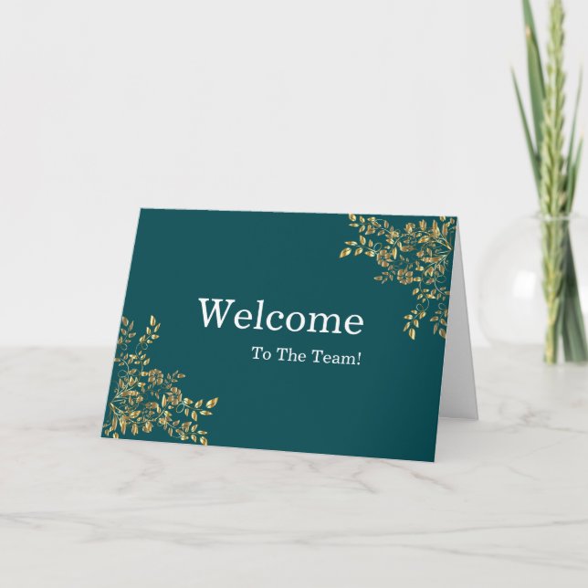Personalised simple Elegant Welcome Card (Front)