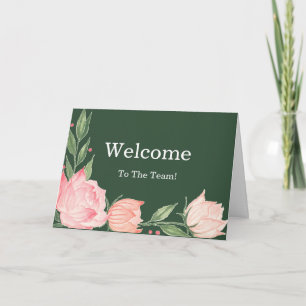 Personalised simple Elegant Welcome Card