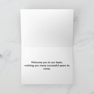 Personalised simple Elegant Welcome Card