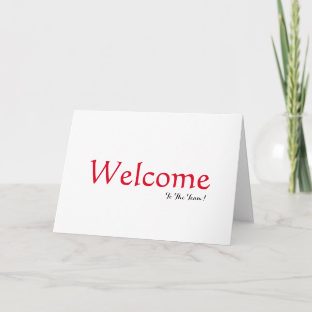 Personalised Simple Elegant Welcome Thank You Card (Front)