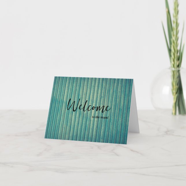 Personalised simple Elegant Welcome to the team Card (Front)