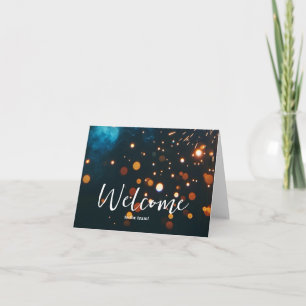 Personalised simple Elegant Welcome to the team Card