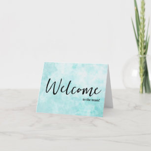 Personalised simple Elegant Welcome to the team Card