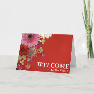 Personalised Simple Elegant Welcome To The Team  Card