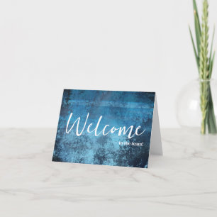 Personalised simple Elegant Welcome to the team Card