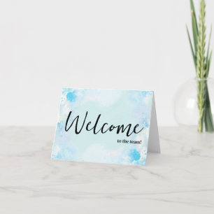 Personalised simple Elegant Welcome to the team Card