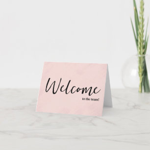 Personalised simple Elegant Welcome to the team Card
