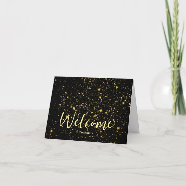 Personalised simple Elegant Welcome to the team Card (Front)