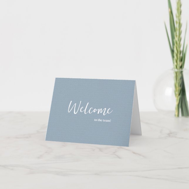 Personalised simple Elegant Welcome to the team Card (Front)