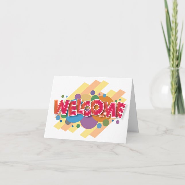 Personalised simple Elegant Welcome to the team Card (Front)