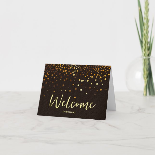 Personalised simple Elegant Welcome to the team Card (Front)