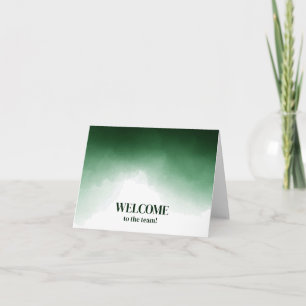 Personalised simple Elegant Welcome to the team Card