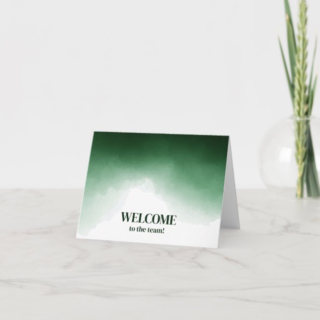 Personalised simple Elegant Welcome to the team Card (Front)