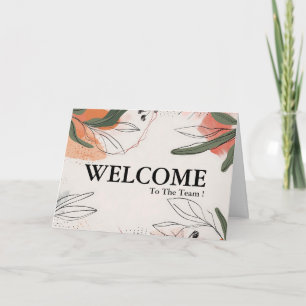 Personalised Simple Elegant Welcome To The Team  Card