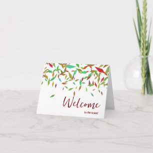 Personalised simple Elegant Welcome to the team Card