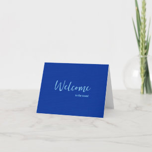 Personalised simple Elegant Welcome to the team Card