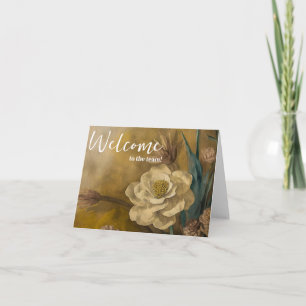 Personalised simple Elegant Welcome to the team Card