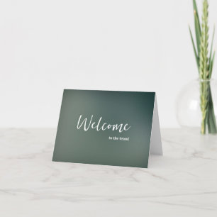 Personalised simple Elegant Welcome to the team Card