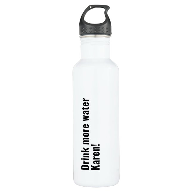 Personalised simple funny quote with your name 710 ml water bottle (Front)