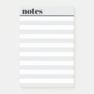 Personalised Simple Minimal Sticky Notes, 4" x 6" Post-it Notes