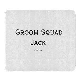 personalised simple monogram add your name wedding cutting board