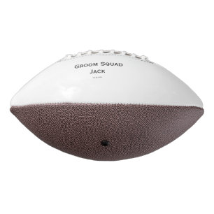 personalised simple monogram add your name wedding football