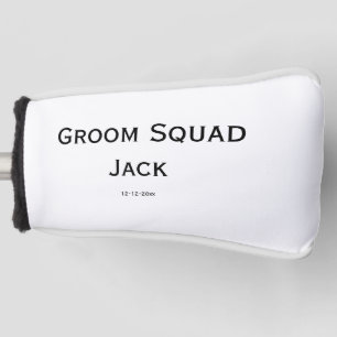 personalised simple monogram add your name wedding golf head cover