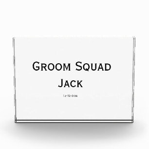 personalised simple monogram add your name wedding photo block