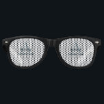 personalised simple monogram groom team groomsmen  retro sunglasses<br><div class="desc">design</div>