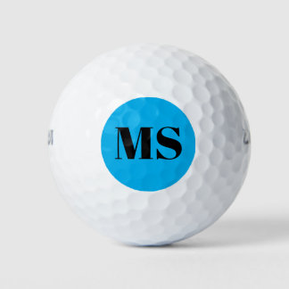 Personalised Simple Monogram Modern  Golf Balls