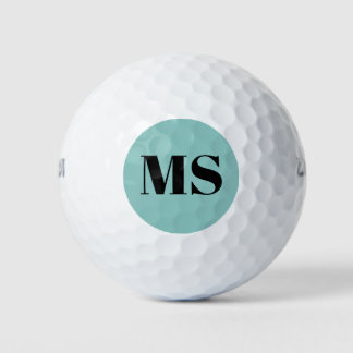 Personalised Simple Monogram Modern  Golf Balls