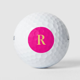 Personalised Simple Monogram Modern Golf Balls
