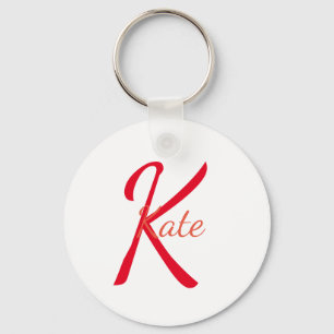 personalised simple monogram name bridesmaid key ring