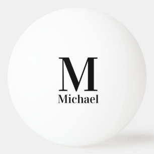 Personalised Simple Monogrammed Ping Pong Ball