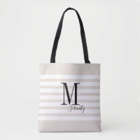 Personalised simple name and monogram beach