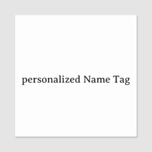 personalised simple  Name Tag 2" X 2" Square