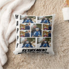 Personalised Simple Retirement  9 Photo Collage Fl
