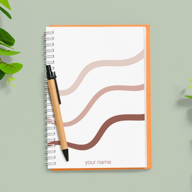 personalised simple rose gold modern elegant  notebook (Creator Uploaded)