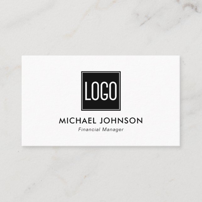 Personalised Simple Your Logo Business Card (Front)