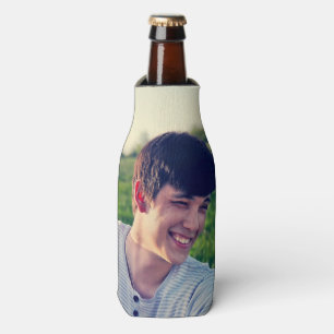 Personalised Single Photo Beer  Bottle Cooler