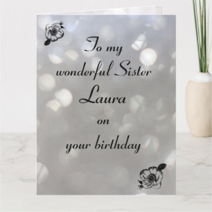 Personalised Sister Birthday Card