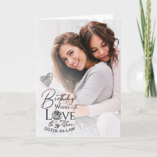 Personalised Sister-in-law Gifts Card