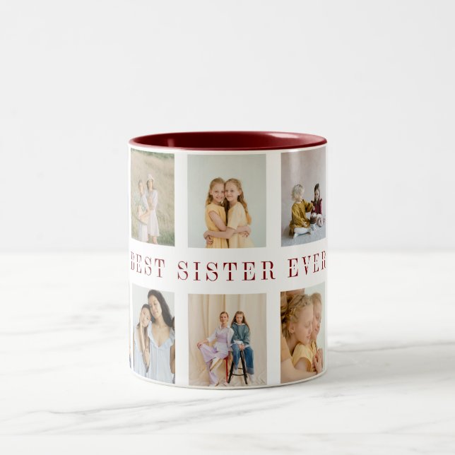 Personalised Sisters Coffee Mug | Custom Photos (Center)
