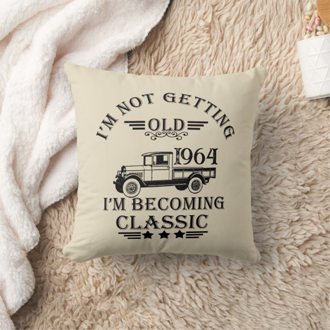 Personalised sixty vintage 60th birthday gifts cushion (Blanket)