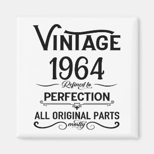Personalised sixty vintage 60th birthday gifts magnet