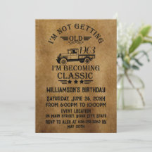 Personalised sixty vintage 60th birthday party