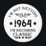 Personalised sixty vintage 60th birthday party magnet<br><div class="desc">This vintage classic graphic design,  featuring an awesome typography font,  can add originality to your wardrobe collection. It is a great gift idea for men,  women,  husbands,  wives,  grandmas,  and grandpas who will love this one-of-a-kind artwork. It is the best and most hilarious holiday gift for your birthday party.</div>