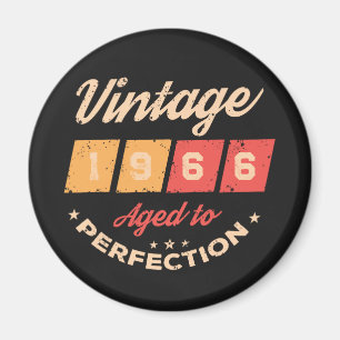 Personalised sixty vintage 60th birthday party magnet