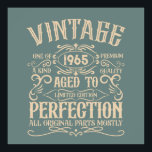 Personalised sixty vintage 60th birthday party poster<br><div class="desc">Make your birthday special with this unique design. Add a touch of sophisticated elegance to your birthday celebration with our exquisite, one-of-a-kind designs. These graphics bring sophistication and originality to any product, creating a memorable and stylish gift. They are perfect for those who appreciate a touch of timeless glamour on...</div>