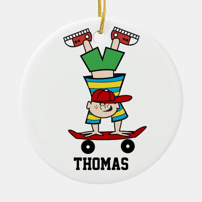 Personalised Skateboard Ornament (Front)